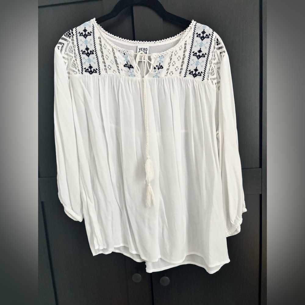 Vero Moda embroidered top, size S